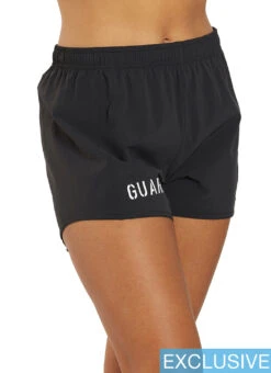 JOLYN Women's Janie Lifeguard Logo Run Short 37 JOLYN Women's Janie Lifeguard Logo Run Short -Swimwear Outlet 8645523898536 black 2a
