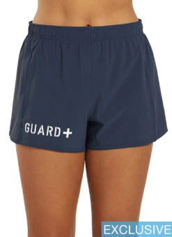 JOLYN Women's Janie Lifeguard Logo Run Short 29 JOLYN Women's Janie Lifeguard Logo Run Short -Swimwear Outlet 8645523898536 navy 1a