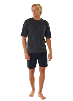 Rip Curl Men's Dawn Patrol Short Sleeve UPF 50 Surf Shirt 24 Rip Curl Men's Dawn Patrol Short Sleeve UPF 50 Surf Shirt -Swimwear Outlet 8645648973992 blackmarle 4a