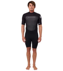 Rip Curl Men's 2mm Omega Back Zip Short Sleeve Springsuit Wetsuit 11 Rip Curl Men's 2mm Omega Back Zip Short Sleeve Springsuit Wetsuit -Swimwear Outlet 8645669126312 black 3a