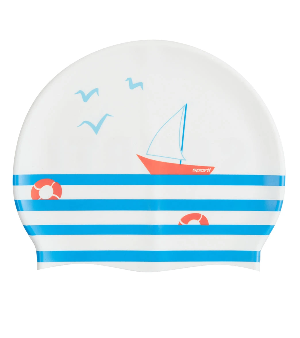 Sporti X Emma Weyant French Stripe Silicone Swim Cap 8 Sporti X Emma Weyant French Stripe Silicone Swim Cap - Image 6