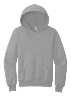 Bella + Canvas Youth Sponge Fleece Pullover Hoodie -Swimwear Outlet 8645817827496 athleticgrey 1a
