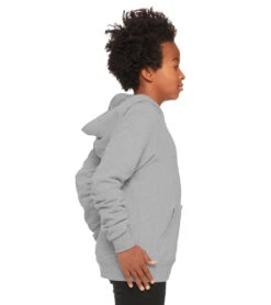 Bella + Canvas Youth Sponge Fleece Pullover Hoodie -Swimwear Outlet 8645817827496 athleticgrey 4a