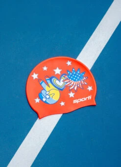Sporti X Alex & Gretchen Walsh Peace Love & Swimming Silicone Swim Cap 19 Sporti X Alex & Gretchen Walsh Peace Love & Swimming Silicone Swim Cap -Swimwear Outlet 8646283952296 2t