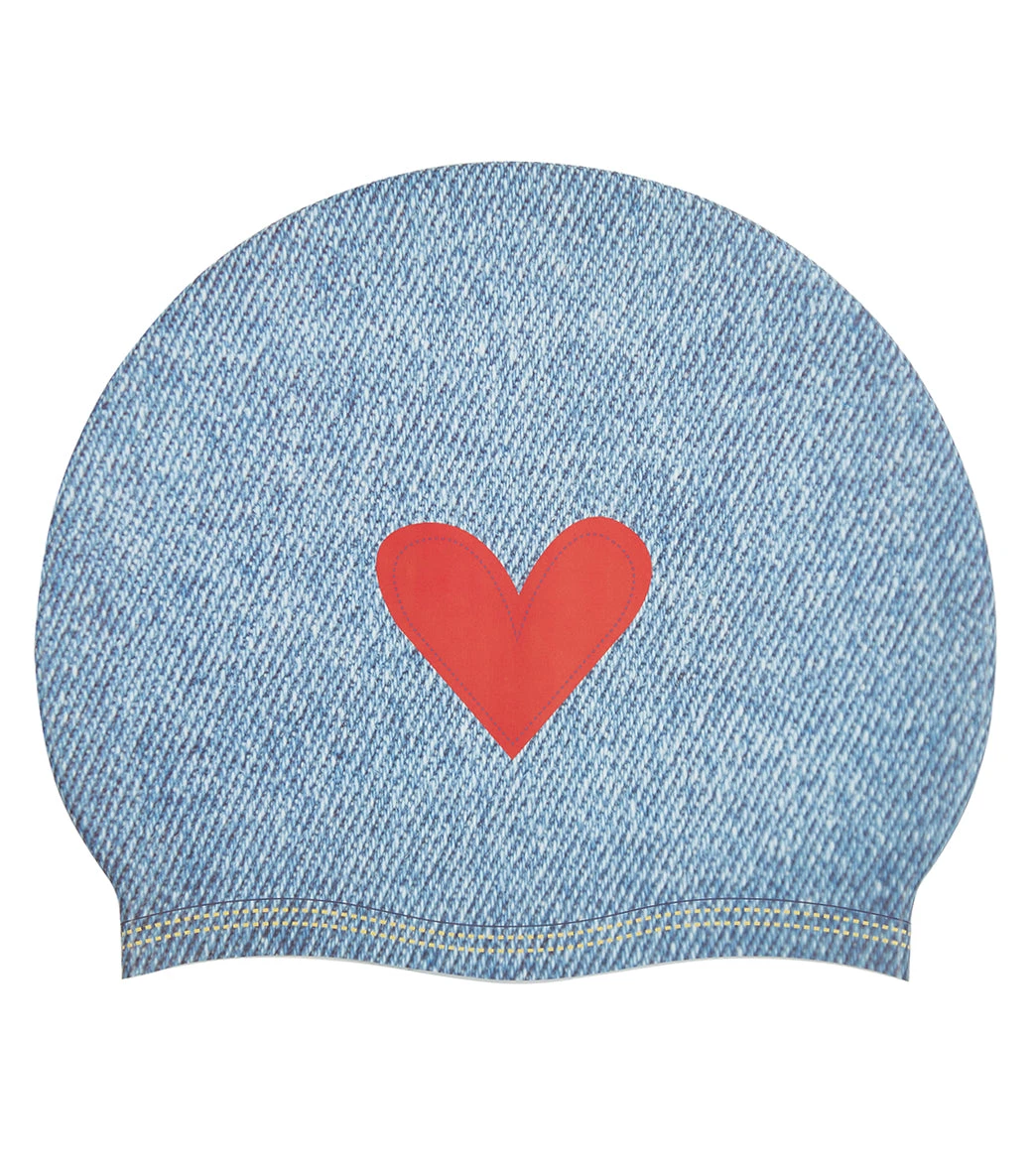 Sporti X Alex & Gretchen Walsh Blue Jean Baby Silicone Swim Cap 5 Sporti X Alex & Gretchen Walsh Blue Jean Baby Silicone Swim Cap - Image 3