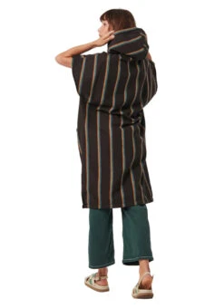 Slowtide Unisex Baja Stripe Fouta Changing Poncho 18 Slowtide Unisex Baja Stripe Fouta Changing Poncho -Swimwear Outlet 8646552060072 black 2a