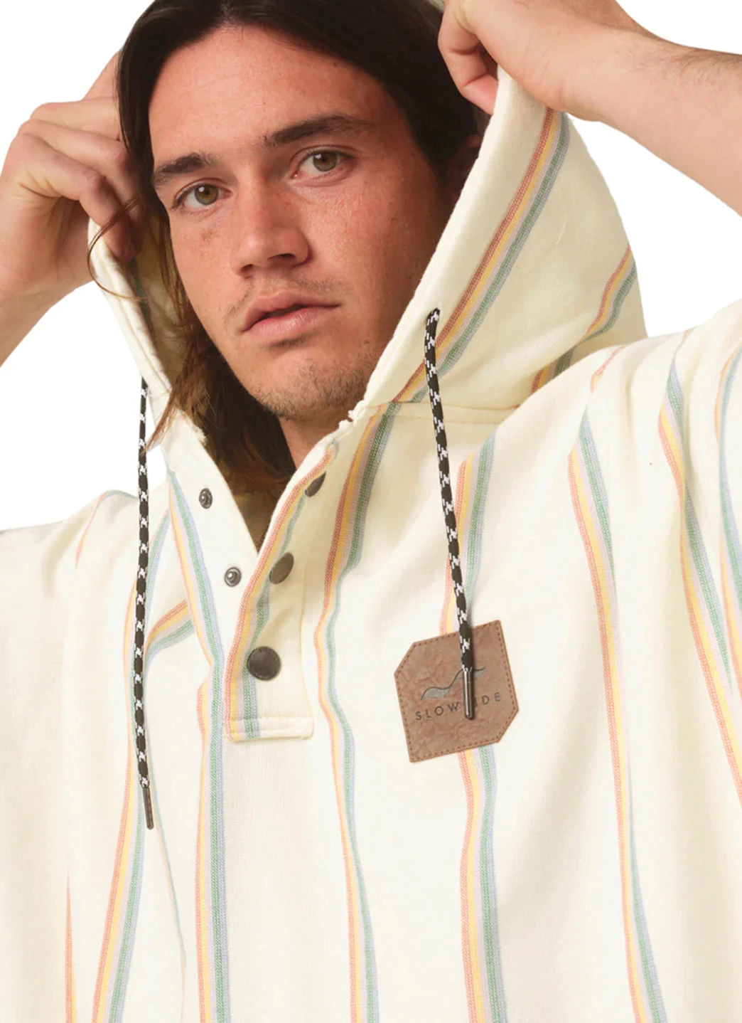 Slowtide Unisex Baja Stripe Fouta Changing Poncho 5 Slowtide Unisex Baja Stripe Fouta Changing Poncho - Image 3