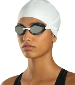 Sporti HydroZoom Volt Mirrored Goggle 27 Sporti HydroZoom Volt Mirrored Goggle -Swimwear Outlet 8646654427304 silvermirroredbrownlensghostwhitestrap 7a