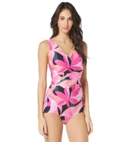 Gabar Women's Island Abstract V Neck Girl Leg One Piece Swimsuit -Swimwear Outlet 8646743556264 2t