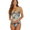 Sporti Breezy Palms Moderate Printed Sweetheart One Piece Swimsuit 1 Sporti Breezy Palms Moderate Printed Sweetheart One Piece Swimsuit -Swimwear Outlet 8646767083688 empirebluemulti 1a