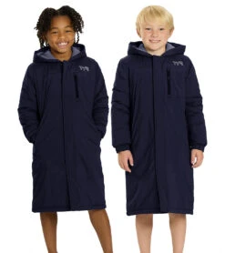 TYR Youth Hydrosphere Alliance Swim Parka 38 TYR Youth Hydrosphere Alliance Swim Parka -Swimwear Outlet 8647034699944 navy 2a