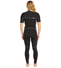 Volcom Women's 2Mm Chest Zip Fullsuit Wetsuit -Swimwear Outlet 8647080411304 black 3a