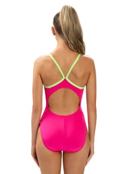 Dolfin Uglies Women's Solid V-2 Back One Piece Swimsuit 27 Dolfin Uglies Women's Solid V-2 Back One Piece Swimsuit -Swimwear Outlet 8647250804904 pink 2a
