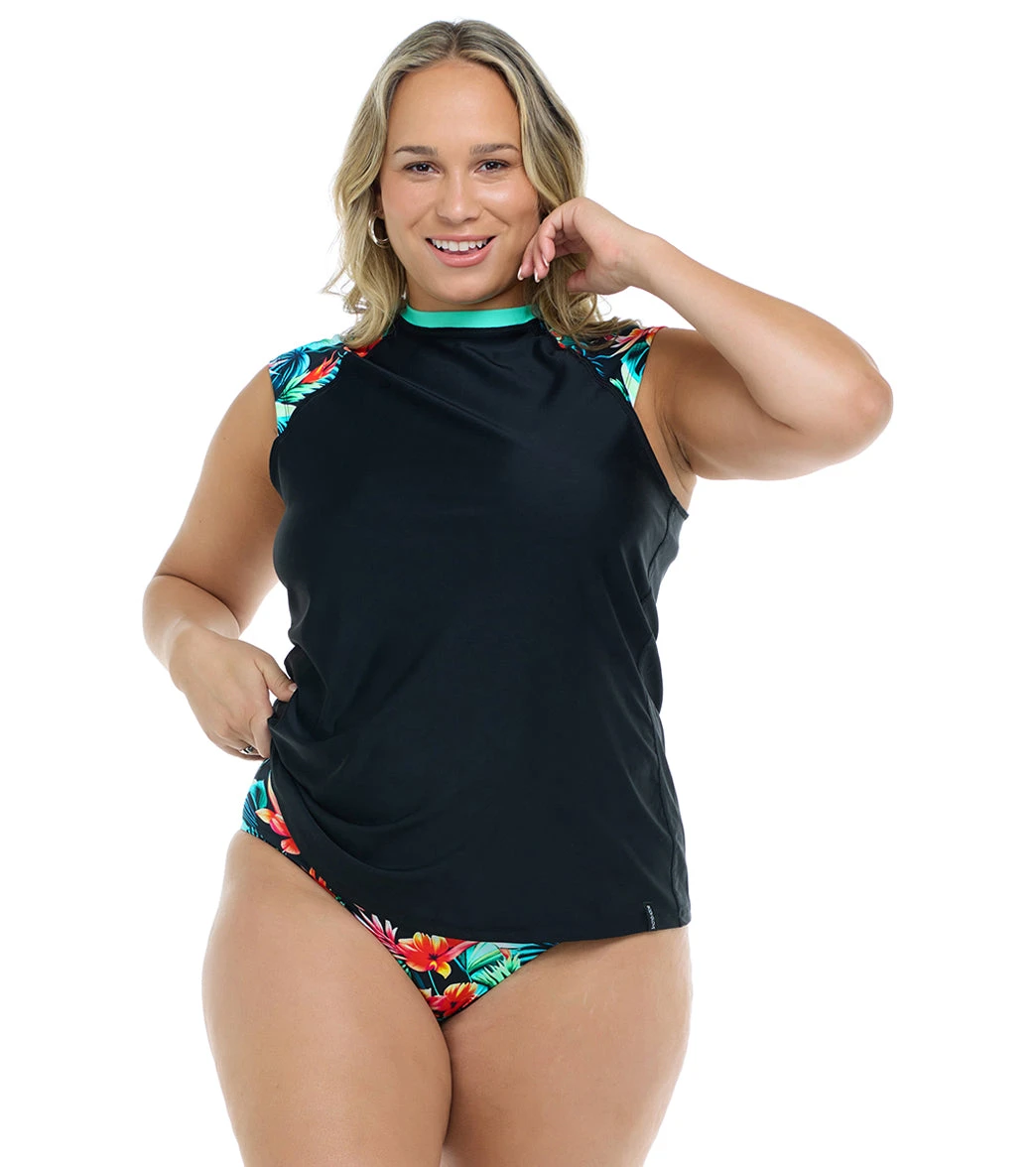 Body Glove Women's Colola Exhale Cap Sleeve UPF 50 Rash Guard 8 Body Glove Women's Colola Exhale Cap Sleeve UPF 50 Rash Guard - Image 6