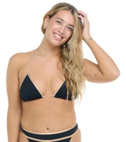 Body Glove Women's Undersea Dita Triangle Bikini Top 38 Body Glove Women's Undersea Dita Triangle Bikini Top -Swimwear Outlet 8647300120744 black 1a