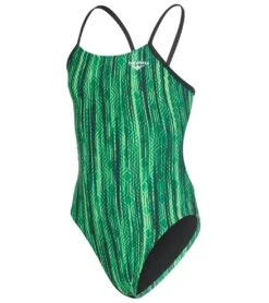 The Finals Girls' Zircon Swan Back One Piece Swimsuit 31 The Finals Girls' Zircon Swan Back One Piece Swimsuit -Swimwear Outlet 8647480967336 green 1a