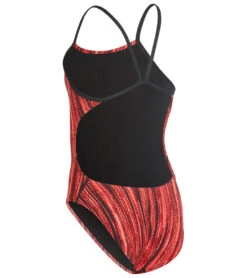 The Finals Girls' Zircon Swan Back One Piece Swimsuit 24 The Finals Girls' Zircon Swan Back One Piece Swimsuit -Swimwear Outlet 8647480967336 red 2a