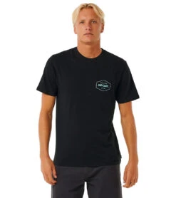 Rip Curl Men's Stapler Short Sleeve Tee -Swimwear Outlet 8647499645096 2t