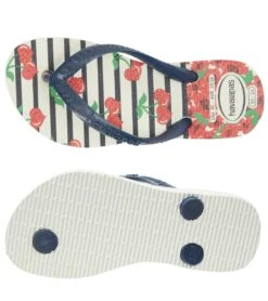 Havaianas Kids' Slim Fashion Flip Flop (Toddler, Little Kid) -Swimwear Outlet 8647514652840 white 3a