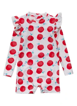Snapper Rock Girls' Juicy Fruit Long Sleeve One Piece Swimsuit (Baby)