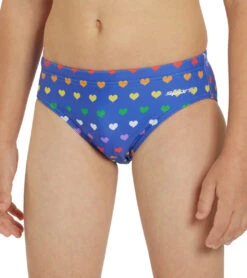 Sporti Rainbow Heart Brief Swimsuit Youth (22-28) 18 Sporti Rainbow Heart Brief Swimsuit Youth (22-28) -Swimwear Outlet 8647679246504 rainbowheart 6a