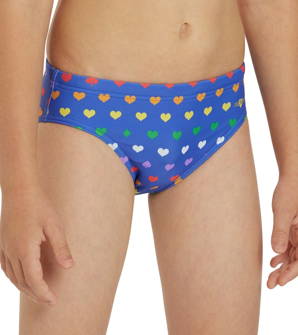Sporti Rainbow Heart Brief Swimsuit Youth (22-28) 9 Sporti Rainbow Heart Brief Swimsuit Youth (22-28) - Image 7