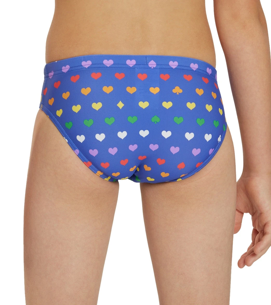 Sporti Rainbow Heart Brief Swimsuit Youth (22-28) 10 Sporti Rainbow Heart Brief Swimsuit Youth (22-28) - Image 8