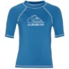 Quiksilver Boys' On Time Short Sleeve UPF 50 Rash Guard (Toddler, Little Kid) -Swimwear Outlet 8647679279272 vallartablue 1a