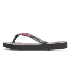 Havaianas Kid's Slim Glitter II Sandal (Toddler, Big Kid) -Swimwear Outlet 8647693631656 black 3a