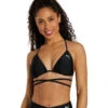Puma Women's Wrap Triangle Bikini Top 1 Puma Women's Wrap Triangle Bikini Top -Swimwear Outlet 8647703953576 pumablack 1a