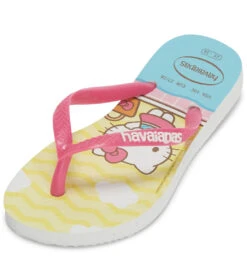 Havaianas Kids Slim Hello Kitty Sandal (Toddler,Little Kid, Big Kid) -Swimwear Outlet 8647738097832 white