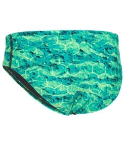 TYR Boys' Agran Wave Racer Brief Swimsuit -Swimwear Outlet 8647764934824 green 2a