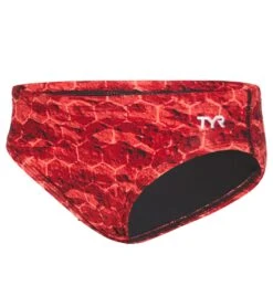 TYR Boys' Agran Wave Racer Brief Swimsuit -Swimwear Outlet 8647764934824 red 1a