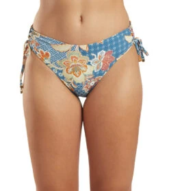 Azura Women's Azura Goa Midrise Tie Side Bikini Bottom -Swimwear Outlet 8647787872424 petrol