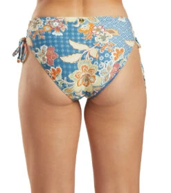 Azura Women's Azura Goa Midrise Tie Side Bikini Bottom -Swimwear Outlet 8647787872424 petrol 3a