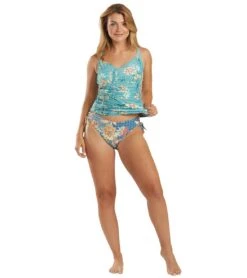 Azura Women's Azura Goa Midrise Tie Side Bikini Bottom -Swimwear Outlet 8647787872424 petrol 4a