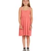 Volcom Girls' Swingin Summer Dress (Little Kid, Big Kid) 1 Volcom Girls' Swingin Summer Dress (Little Kid, Big Kid) -Swimwear Outlet 8647830339752 electriccoral 1a