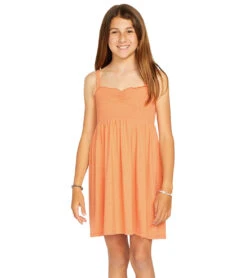 Volcom Girls' Swingin Summer Dress (Little Kid, Big Kid) 19 Volcom Girls' Swingin Summer Dress (Little Kid, Big Kid) -Swimwear Outlet 8647830339752 papaya 1a