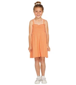 Volcom Girls' Swingin Summer Dress (Little Kid, Big Kid) 22 Volcom Girls' Swingin Summer Dress (Little Kid, Big Kid) -Swimwear Outlet 8647830339752 papaya 4a