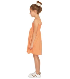 Volcom Girls' Swingin Summer Dress (Little Kid, Big Kid) 23 Volcom Girls' Swingin Summer Dress (Little Kid, Big Kid) -Swimwear Outlet 8647830339752 papaya 5a
