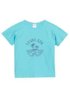 Level Six Youth UPF 50+ Bodhi Short Sleeve Rashguard -Swimwear Outlet 8647862026408 emerald 1a