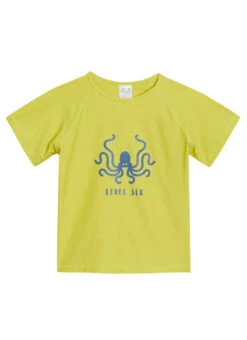 Level Six Youth UPF 50+ Bodhi Short Sleeve Rashguard -Swimwear Outlet 8647862026408 lime 1a