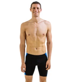 FINIS Boys' Splice Jammer Swimsuit 24 FINIS Boys' Splice Jammer Swimsuit -Swimwear Outlet 8647926153384 blackblue 1a