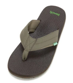 Sanuk Men's Beer Cozy 2 Flip Flop 33 Sanuk Men's Beer Cozy 2 Flip Flop -Swimwear Outlet 8647936868520 brindle