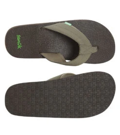 Sanuk Men's Beer Cozy 2 Flip Flop 31 Sanuk Men's Beer Cozy 2 Flip Flop -Swimwear Outlet 8647936868520 brindle 4a