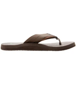 Sanuk Men's Beer Cozy 2 Flip Flop 24 Sanuk Men's Beer Cozy 2 Flip Flop -Swimwear Outlet 8647936868520 darkbrown 3a
