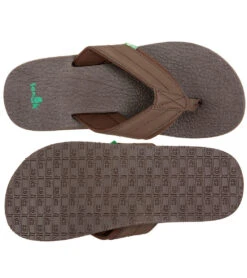 Sanuk Men's Beer Cozy 2 Flip Flop 25 Sanuk Men's Beer Cozy 2 Flip Flop -Swimwear Outlet 8647936868520 darkbrown 4a