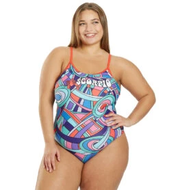 Sporti Groovy Zodiac Scorpio Thin Strap One Piece Swimsuit (22-44) -Swimwear Outlet 8648073511080 scorpio 10a