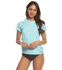 Xcel Women's VentX Short Sleeve Swim Shirt 32 Xcel Women's VentX Short Sleeve Swim Shirt -Swimwear Outlet 8648403681448 lightblue