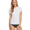 Xcel Women's VentX Short Sleeve Swim Shirt 2 Xcel Women's VentX Short Sleeve Swim Shirt -Swimwear Outlet 8648403681448 white 1a
